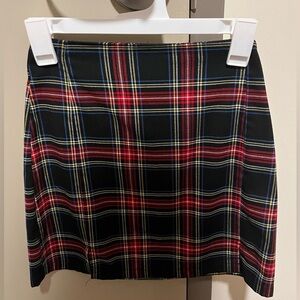 Brandy Melville Form-Fitting Plaid Skirt